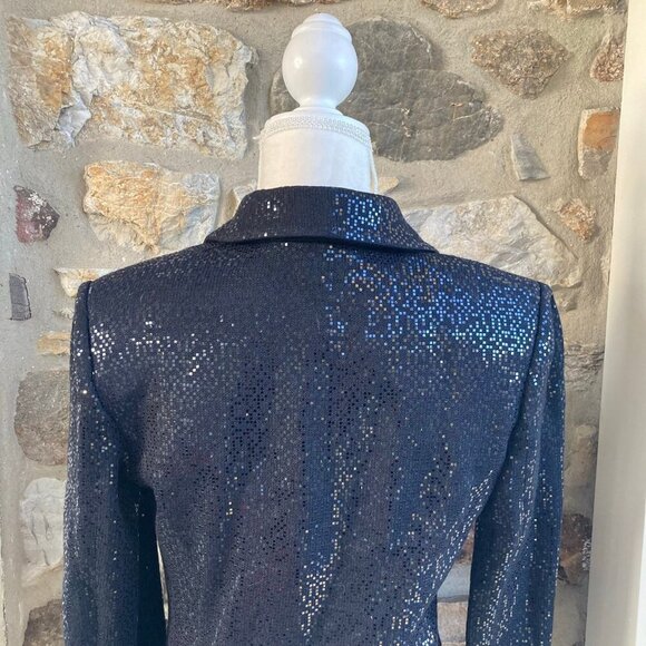 NWT Vintage ST. JOHN EVENING Santana Paillette Sequin Blazer Suit Jacket $1995 - Picture 12 of 16